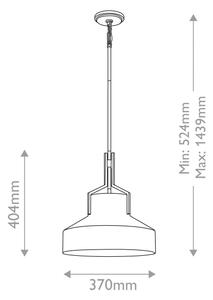 Quoizel QZ-BRECKEN-2P-AB-OPAL - Lustr na tyči BRECKEN 2xE27/60W/230V zlatá/bílá