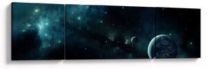 Obraz - Život ve vesmíru (170x50 cm)