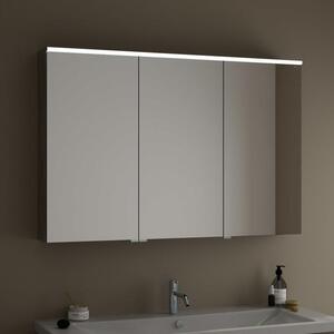Zrcadlová skříňka burgbad Eqio, šířka 120 cm, levé provedení, s LED osvětlením