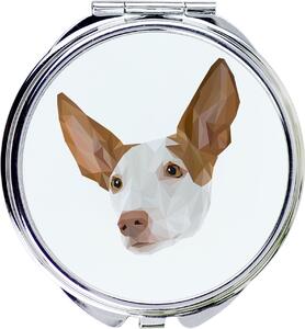 Podenco Ibicenco, Ibiza-Podenco, Ca Eivissec – Zrcadlo od značky Art-Dog s fotografií a geometrickým vzorem