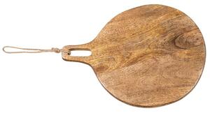 Kulaté kuchyňské prkénko z mangového dřeva Monia - 25*2*34 cm