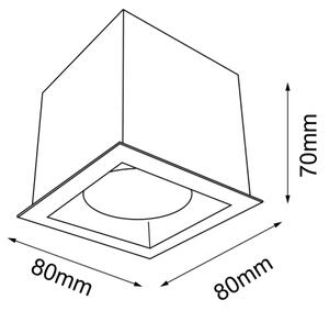 Brosline 1078 - Bodové svítidlo CAGE 1xGU10/10W/230V černá