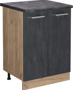 Spodní skříňka kuchyňské linky Vicco R-Line Černý beton 60 cm PD Antracit, Model 47512