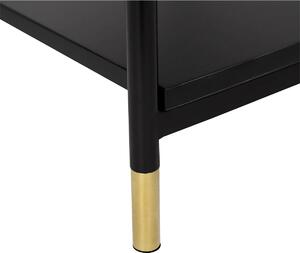 Noční stolek TEDY, 45 x 40 x 53 cm, černý