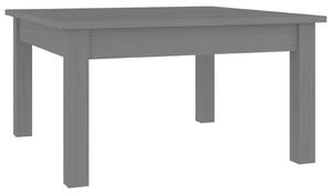 Konferenční stolek šedý 55 x 55 x 30 cm masivní borové dřevo