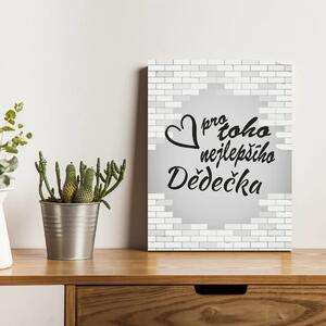 Sablio Dárková cedulka Pro toho nejlepšího dědečka: 30x40 cm