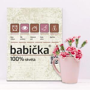 Sablio Dárková cedulka Babička: 30x40 cm