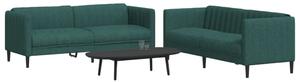 2dílná sedací souprava tmavě zelená textil 3209242