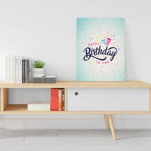 Sablio Dárková cedulka Happy birthday to you 2: 30x40 cm
