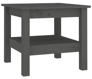 Konferenční stolek šedý 45 x 45 x 40 cm masivní borové dřevo