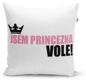 Sablio Polštář Jsem princezna, vole!: 40x40 cm
