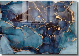 Skleněný obraz 70x50 cm Dark Marble – Wallity