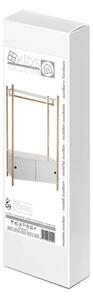 Bílá dětská šatní skříň s posuvnými dveřmi 80x136 cm – Casa Selección