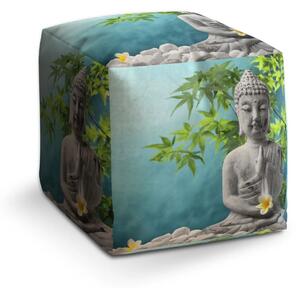 Sablio Taburet Cube Buddha - 40x40x40 cm
