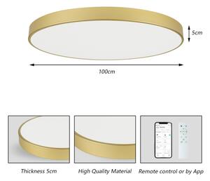 Brilagi -LED Stmív. svítidlo POOL SMART LED/128W/230V 100 cm zlatá Wi-Fi Tuya+DO