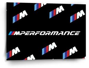 Sablio Obraz MPERFORMANCE černý vzor - 90x60 cm