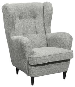 KŘESLO UŠÁK, textil, kompozitní dřevo, barvy stříbra MID.YOU - Online Only křesla & taburety, Online Only