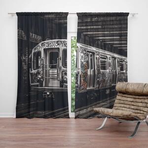 Sablio Závěs Městské metro s graffiti: 2ks 140x250cm