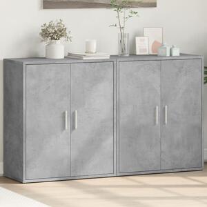 Příborníky 2 ks betonově šedé 60 x 31 x 70 cm kompozitní dřevo 3276542