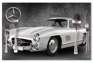 Sablio Prostírání Mercedes-Benz 300 SL Šedé pozadí: 40x30cm