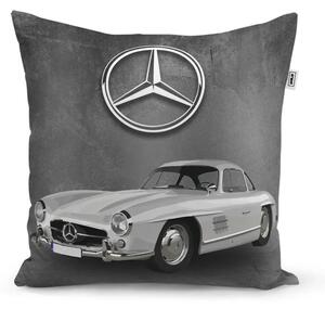 Sablio Polštář Mercedes-Benz 300 SL Šedé pozadí - 40x40 cm