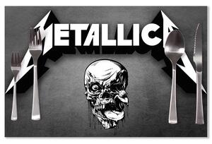 Sablio Prostírání METALLICA Lebka Šedá: 40x30cm