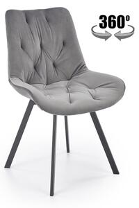 Halmar jídelní židle K519 + barevné provedení šedá