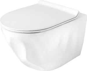 Závěsná Wc Mísa REA Gustavo Rimless White 49X35,5X34Cm