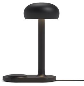 Eva Solo Emendo černá bezdrátová lampa s Qi nabíječkou 29 cm