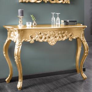 Elegantní konzola VENICE 110cm zlatý barokní designový přístavný stolek konzolový stolek příborník