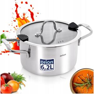 Orion Kastrol VENICE s poklicí 6,2 l 24 cm nerezová ocel, 8592381257132