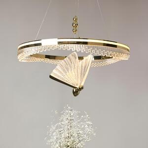 Light Prestige Marissa závěsné svítidlo 2x33 W zlatá LP-2515/1P Cristal GD
