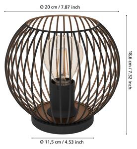 Eglo 901872 - Stolní lampa ALMANZORA 1xE27/60W/230V černá