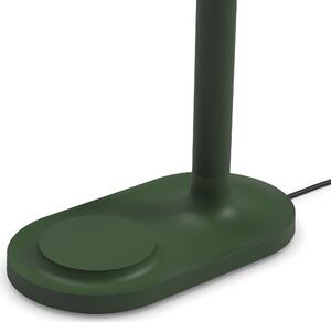 Eva Solo Emendo tmavě zelená bezdrátová lampa s Qi nabíječkou 29 cm