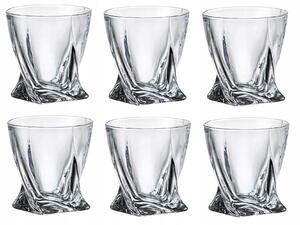 Bohemia Crystal Sklenice na whisky Quadro 6 x 340 ml