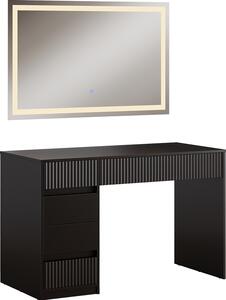 Kosmetický stolek se zrcadlem Vicco Omira Černá 120 cm se zrcadlem LED, Model 50580