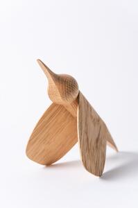 Soška ve tvaru ptáčka z dubového dřeva Gazzda