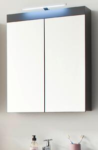 Trendteam Koupelnová zrcadlová skříňka Amanda Grey Melamin/Agave Grey HG.TZ 60 x 77 x 17 cm
