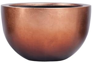 Obal Metallic Silver leaf - Bowl matná bronzová, průměr 45 cm