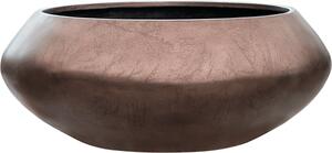 Obal Metallic Silver leaf - Bowl Ufo matná kávová, průměr 55 cm