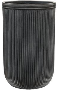 Obal Vertical Rib - Cylinder antracitová, průměr 37 cm