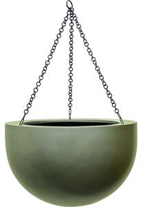 Obal Gradient - Hanging Bowl matná lesní zelená, průměr 38 cm