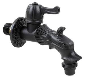 Vodovodní KOHOUTEK DRAK 1/2", stříbrná patina