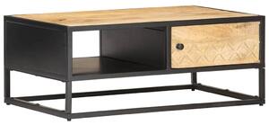 Konferenční stolek vyřezávaná dvířka 90x55x36cm hrubý mangovník 320946