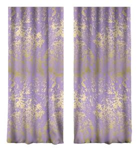 Závěsy ve fialovo-zlaté barvě v sadě 2 ks 140x260 cm – Mila Home
