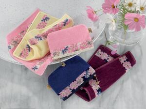 Feiler COSMOS BEIGE ručník na obličej 25 x 25 cm candy pink