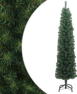 Úzký umělý vánoční stromek se stojanem zelený 180 cm PVC 320950