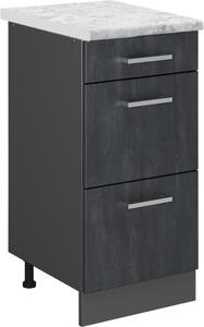 Spodní skříňka kuchyňské linky Vicco R-Line Černý beton 40 cm PD Mramor, Model 47604