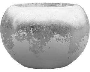 Obal Luxe Lite Glossy - Globe bílá-stříbrná, průměr 39 cm