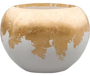Obal Luxe Lite Glossy - Globe bílá-zlatá, průměr 45 cm